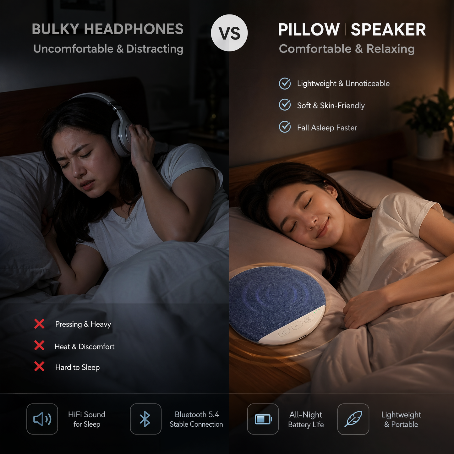 LunaSound Pillow Speaker