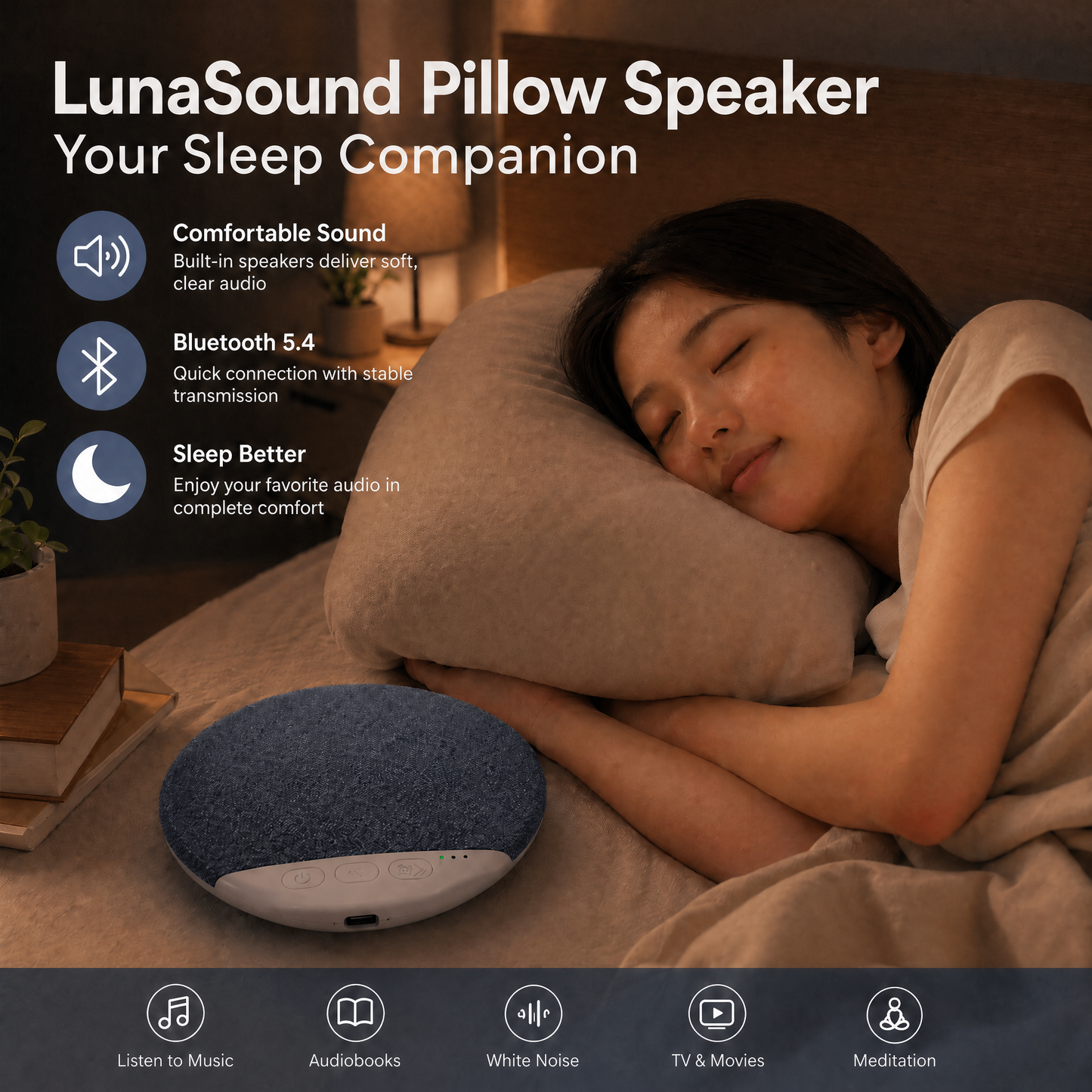 LunaSound Pillow Speaker